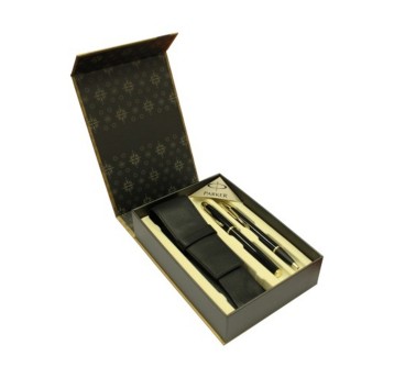 Zestaw pióro wieczne + długopis PARKER IM GT kol. czarny pudełko prezentowe dodatkowo etui skóropodobne [S0822630]