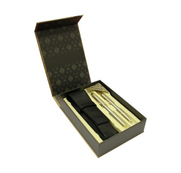 Zestaw pióro wieczne + długopis PARKER IM GT kol. srebrny pudełko prezentowe dodatkowo etui skóropodobne [1931649_1931670]