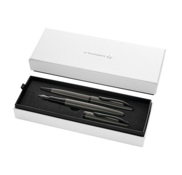 Zestaw pióro wieczne + długopis PELIKAN JAZZ NOBLE ELEGANCE Stone kol. grafitowy pudełko prezentowe [400198409]