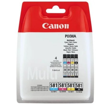 Zestaw tuszy CANON 2103C004 / CLI-581CMYK C/M/Y/K 4 x 5,6ml (4x CL-581) | 2103C005 / 2103C006 / 2103C007 | pak 4 szt.