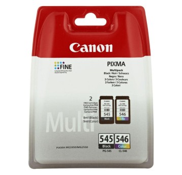 Zestaw tuszy CANON 8287B005 / PG-545 + CL-546 CMY/K 8ml + 9ml 180 str. + 180 str. pak 2 szt. EOL