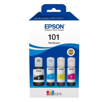 Zestaw tuszy EPSON C13T03V64A / 101 C/M/Y/K 3 x 70ml + 127ml (4 x 101) pak 4 szt.