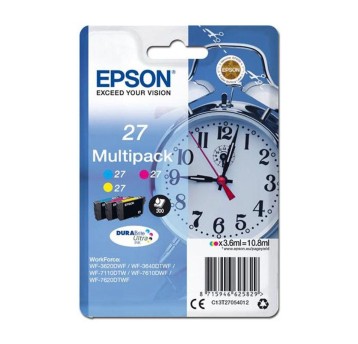 Zestaw tuszy EPSON C13T27054012 / 27 C/M/Y 3 x 3,6ml (3 x 27) pak 3 szt.