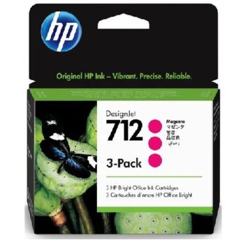 Zestaw tuszy HP 3ED78A / 712 magenta 3 x 29ml (3 x 3ED68A / 712) pak 3 szt.