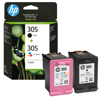 Zestaw tuszy HP 6ZD17AE / 305 CMY/K 100 str. + 120 str. (3YM60AE + 3YM61AE) pak 2 szt.