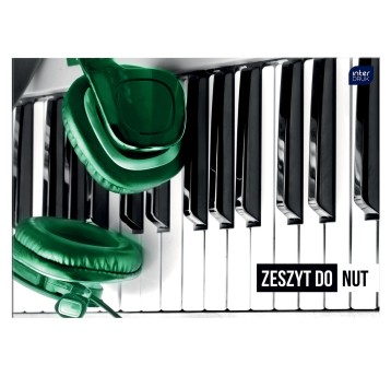 Zeszyt A4 pięciolinia 16 kartek INTERDRUK okładka miękka do nut