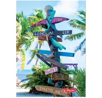 Zeszyt A5 kratka 60 kartek HERLITZ Chillout okładka miękka PP [9571969]