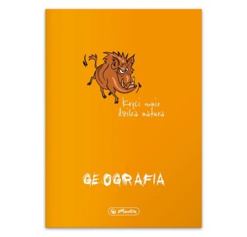 Zeszyt A5 kratka 60 kartek HERLITZ ECO Geografia okładka miękka PP [400198100]