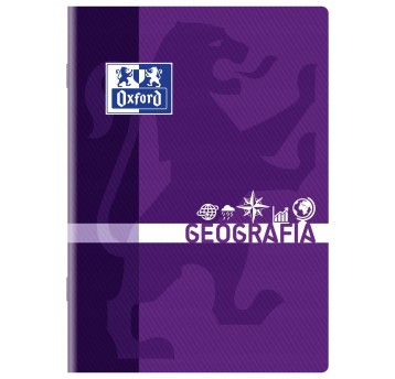 Zeszyt A5 kratka 60 kartek OXFORD Geografia okładka miękka mix kolorów [400092592]
