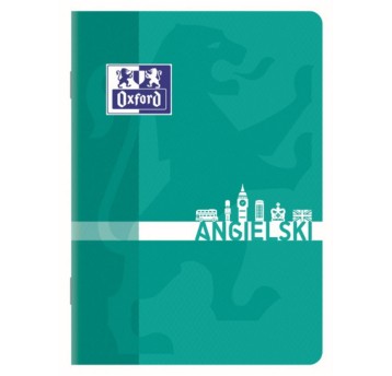Zeszyt A5 kratka 60 kartek OXFORD Język Angielski okładka miękka mix kolorów [400092594]