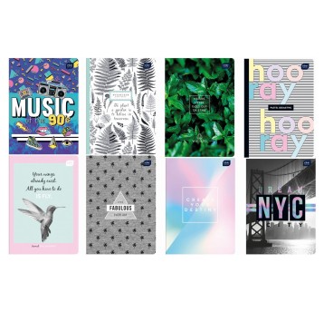 Zeszyt A5 kratka 80 kartek INTERDRUK okładka miękka