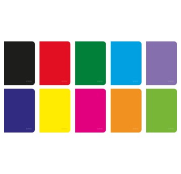 Zeszyt A5 kratka 96 kartek HERLITZ Rainbow okładka miękka mix kolorów [400197907]