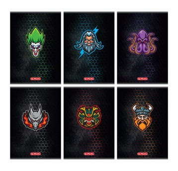 Zeszyt A5 linia 60 kartek HERLITZ Game Avatars okładka miękka [9583576]