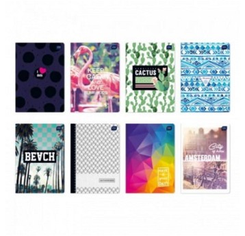 Zeszyt A5 linia 80 kartek INTERDRUK okładka miękka