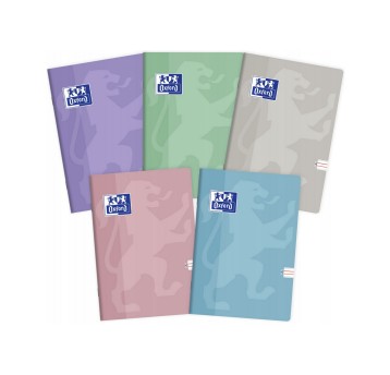 Zeszyt A5 linia podwójna 16 kartek OXFORD TOUCH PASTEL okładka miękka mix kolorów [400150843]