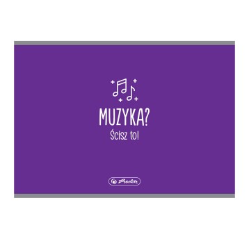 Zeszyt A5 pięciolinia 16 kartek HERLITZ okładka miękka do nut [400198008]