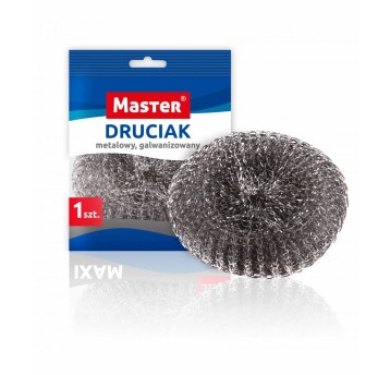 Zmywak uniwersalny druciak MASTER Maxi kol. srebrny [S-064]