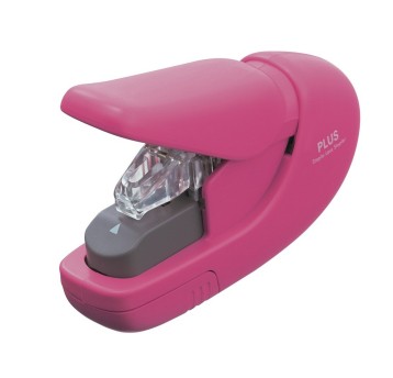 Zszywacz bezzszywkowy PLUS STAPLE-FREE SL106-AB do 5 kartek metal / tworzywo kol. różowy [205136]