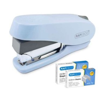 Zszywacz uniwersalny RAPESCO LUNA Less Effort do 50 kartek metal / tworzywo kol. niebieski [1469]
