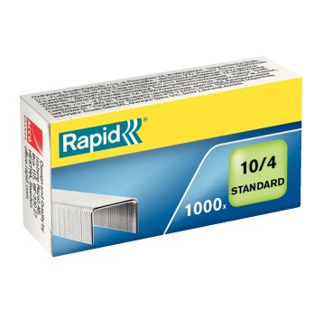 Zszywki 10/4 uniwersalne RAPID Standard 10 kartek kol. srebrny 1000 szt. [24862900]