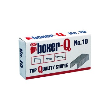 Zszywki 10/5 uniwersalne ICO BOXER 15 kartek kol. srebrny 1000 szt. [ISAXB10/5]