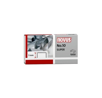 Zszywki 10 uniwersalne NOVUS 20 kartek kol. srebrny 1000 szt. [040-0003 ]