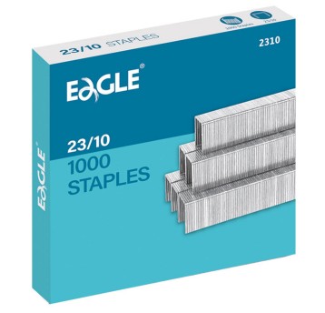 Zszywki 23/10 uniwersalne EAGLE 60 kartek kol. srebrny 1000 szt. [110-1326]