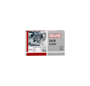 Zszywki 24/8 uniwersalne NOVUS 50 kartek kol. srebrny 1000 szt. [040-0038]