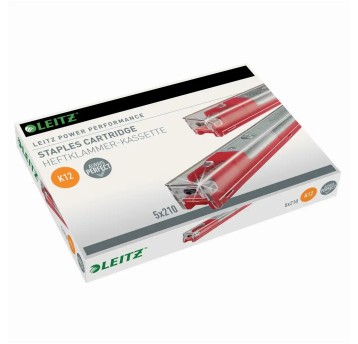 Zszywki 26/12 w kasecie LEITZ Power Performance 80 kartek kol. srebrny (5 x 210) 1050 szt. [55940000]