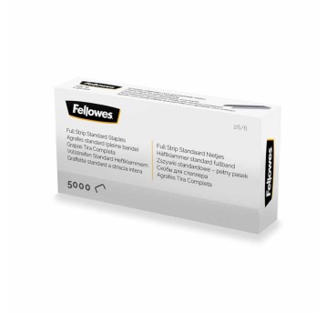 Zszywki 26/6 uniwersalne FELLOWES 25 kartek kol. srebrny 5000szt [5117501]