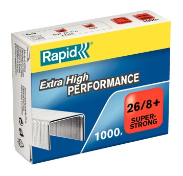 Zszywki 26/8+ super mocne RAPID Super Strong 50 kartek kol. srebrny 1000 szt. [24861600]