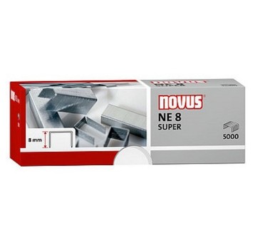 Zszywki 8mm do zszywacza elektrycznego NOVUS NE8 40 kartek kol. srebrny 5000 szt. [042-0002NO]