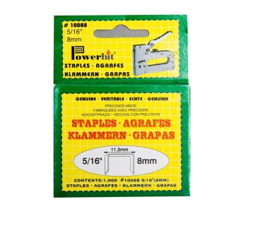 Zszywki 8mm do zszywacza tapicerskiego/takera D.RECT kol. srebrny 1000 szt. [207021]