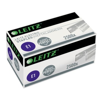 Zszywki E1 do zszywacza elektrycznego LEITZ Electric 10 kartek kol. srebrny 2500 szt. [55680000]