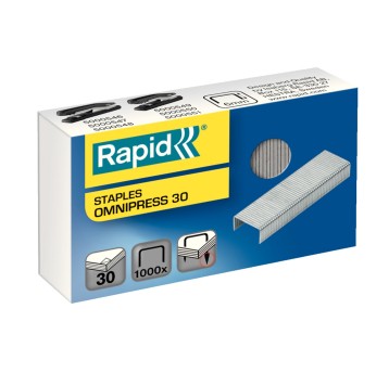Zszywki specjalistyczne RAPID Omnipress 30 30 kartek kol. srebrny 1000 szt. [5000559]