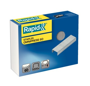 Zszywki specjalistyczne RAPID Omnipress 60 60 kartek kol. srebrny 1000 szt. [5000561]